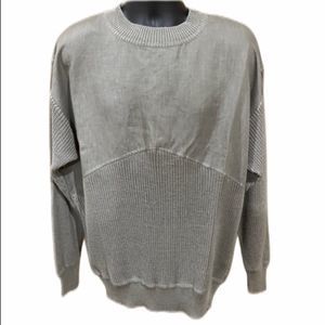 SALVATORE FERRAGAMO Gray Linen Sweater Sz XL